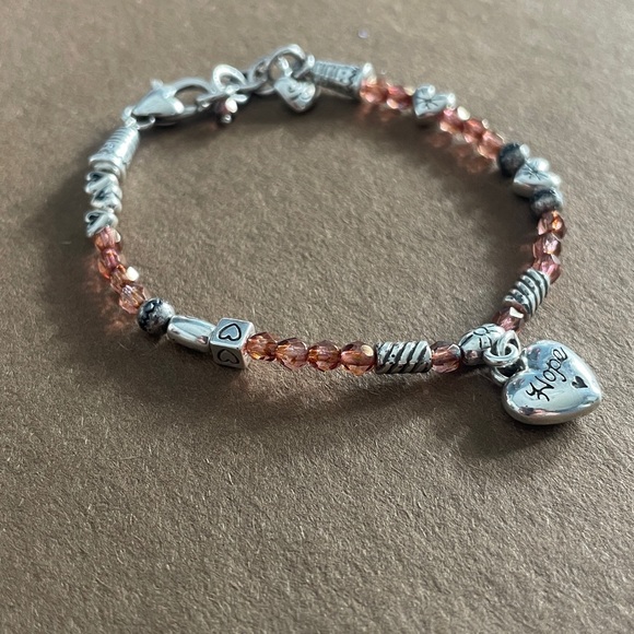 Brighton HEART HOPE Charm Beaded Bracelet - Picture 4 of 4